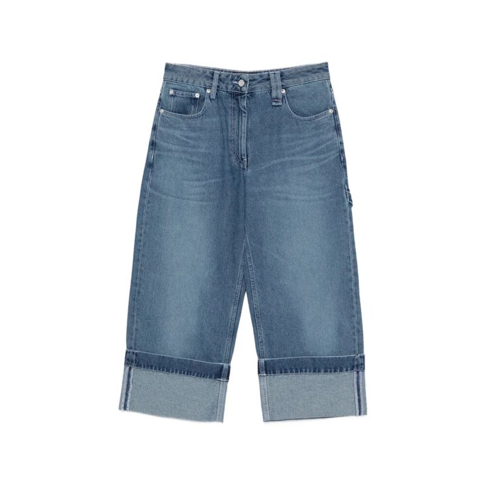 Simone Rocha Blue Denim - Straight-Leg Jeans Women